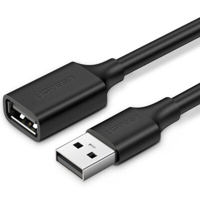 UGREEN Kabel USB 2.0 przedłużający US103 0.5m (czarny)