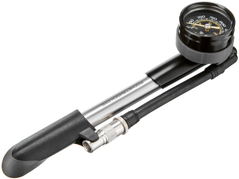 Topeak Pocket Shock DxG rower pompka powietrza kompaktowy zawór 24,8 Bar Pressure Rite,,,,, 15700262 50162