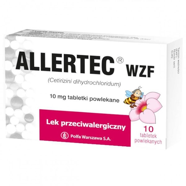 Polfa Allertec WZF 10mg x10 tabletek