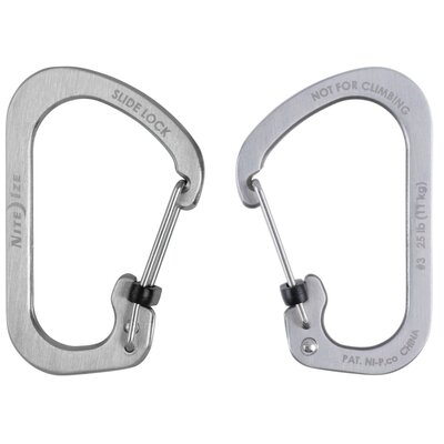Nite Ize Carabiner SlideLock karabińczyk, srebrny, 3 CSL3-11-R6