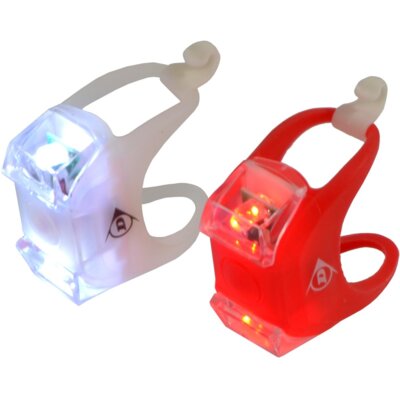 Duracell Dunlop Zestaw świateł rowerowych Dunlop Front+Rear 2 Led