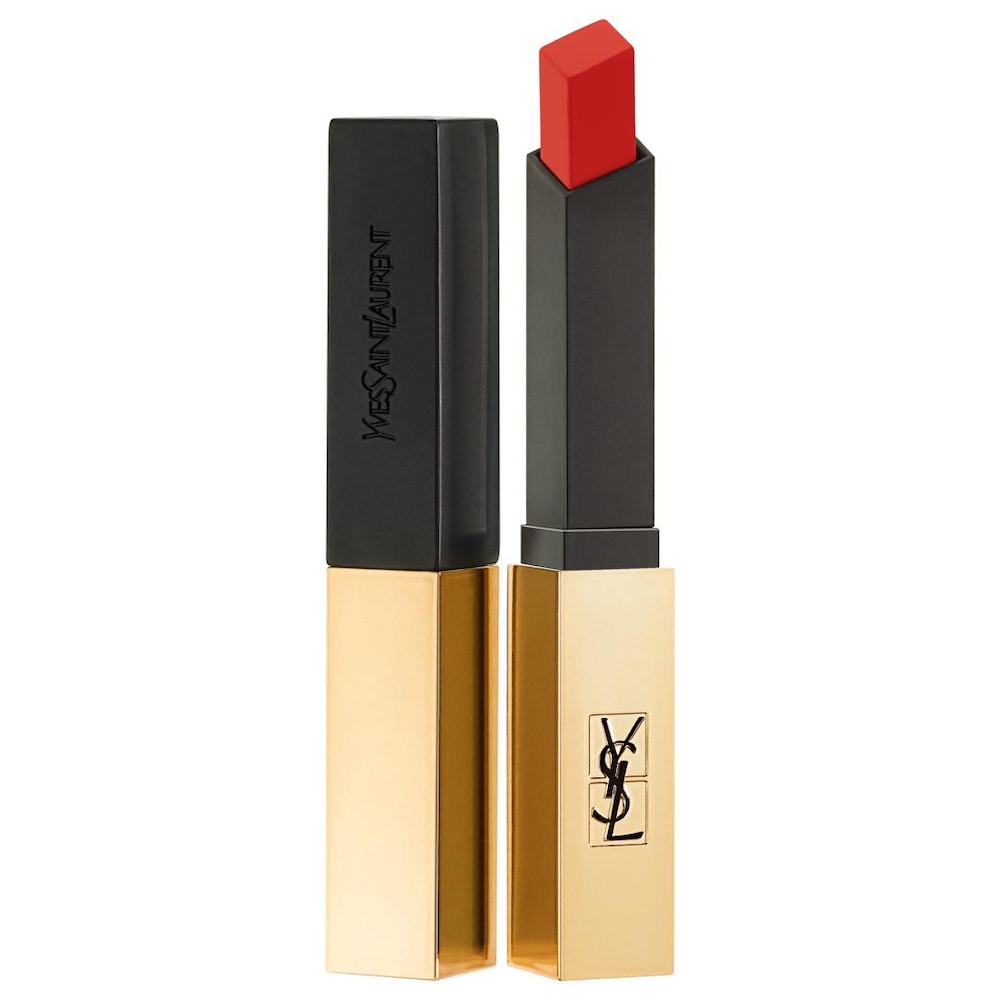 Yves Saint Laurent Rouge Pur Couture The Slim cienka matująca szminka z zamszowym wykończeniem odcień 28 True Chili 2,2 g