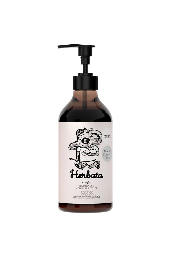 YOPE Zielona herbata i Mięta Naturalne mydło w płynie 500ml