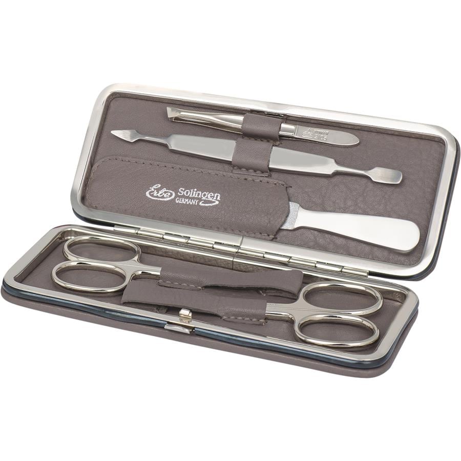 Solingen Zestaw do manicure 5 cz. Etui szare Erbe