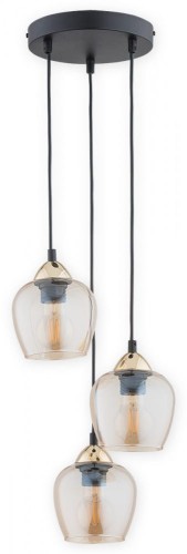 Lemir Margo zwis 3 pł. / czarny matowy + złoty+ bursztynowy O2993 W3 CZA + ZL O2993 W3 CZA + ZL