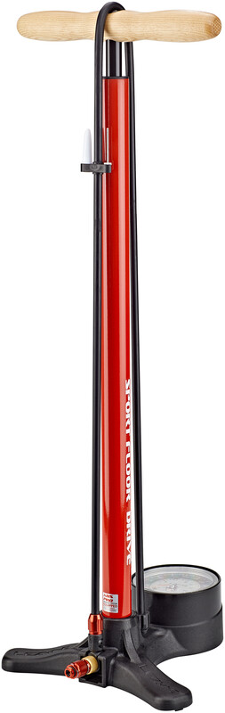 Lezyne Sport Floor Drive Pompka podłogowa, red 2021 Pompki podłogowe 459000011