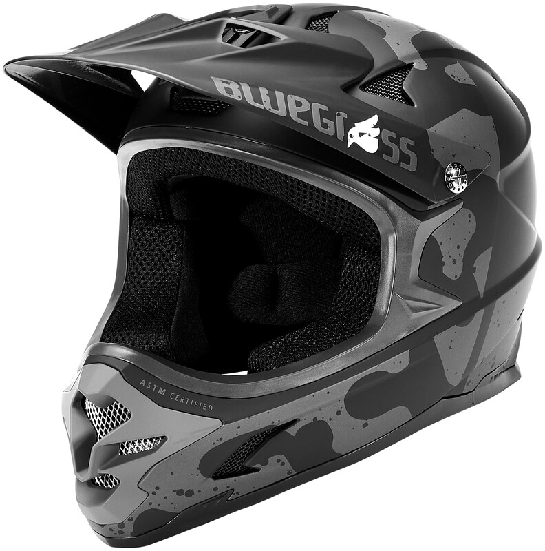 Bluegrass Intox Kask rowerowy, black/camo M | 56-58cm 2021 Kaski Fullface i Downhill 57100202