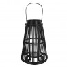 Clayre & Eef Drewniany Lampion Stożek Czarny A 6RO0495