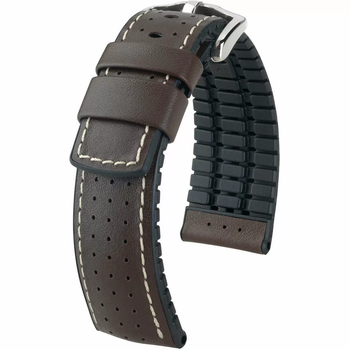 Brązowo-czarny pasek skórzany 20 mm HIRSCH Tiger 0915075010-2-20 (L) RATY | GRATIS WYSYŁKA | GRATIS ZWROT DO  1 ROKU | 100% ORYGINAŁ!!