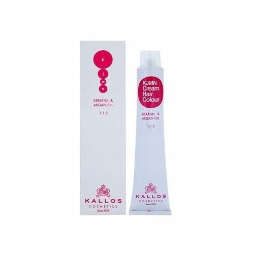 Kallos KJMN z keratyną i olejkiem arganowym 8.0 Light Blond Cream Hair Colour 1:1.5 100 ml