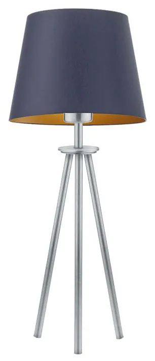 Lampa ze stożkowym abażurem na srebrnym stelażu - K0-W42