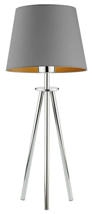 Lampka nocna trójnóg na chromowanym stelażu - P9-F93
