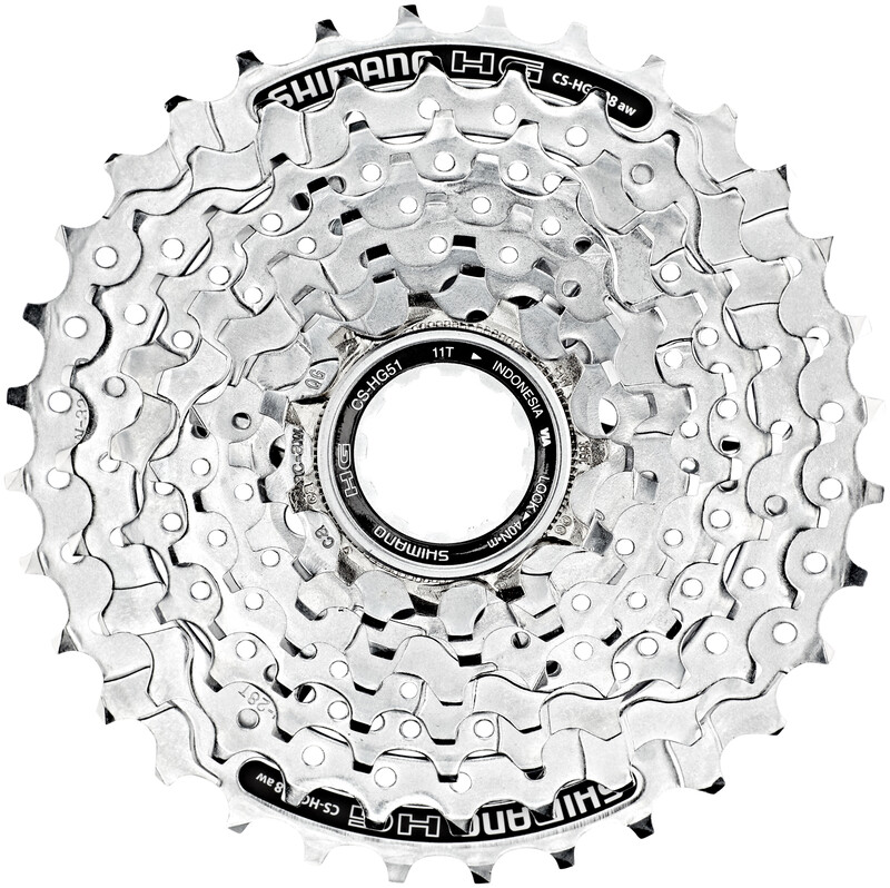 SHIMANO Kaseta Alivio CS-HG51 srebrny / Ilość biegów: 8 / Stopniowanie: 11-32 ACSHG518132