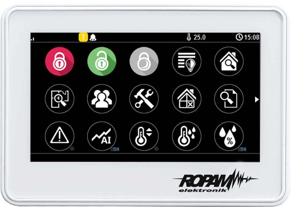 Ropam Elektronik Elektronik TPR-4W-P panel dotykowy 4,3 LCD pojemnościowy)
