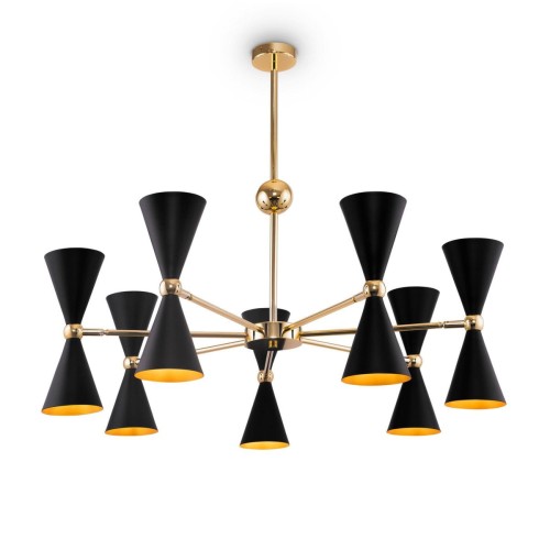 Maytoni Vesper lampa wisząca 14-punktowa czarna MOD108PL-14GB MOD108PL-14GB