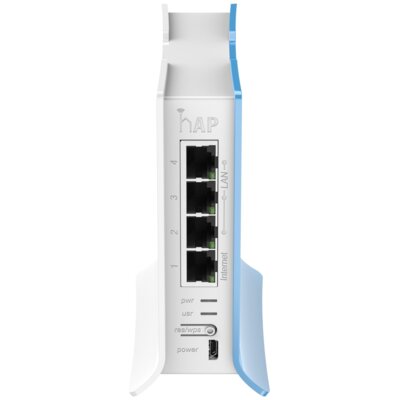 MikroTik RB941-2ND-TC punkt dostępowy WLAN 300 Mbit/s Niebieski, Biały, Punkt dostępu