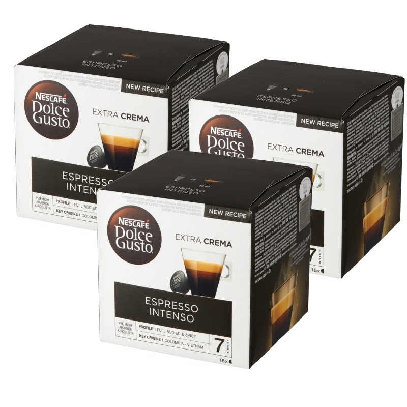 Nescafe NESTLÉ Kapsułki Dolce Gusto Espresso Intenso 3x16 sztuk 7821-uniw