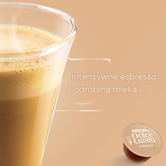 Nescafe NESTLÉ Kapsułki Dolce Gusto Cortado Espresso Macchiato 3x16 sztuk 7828-uniw