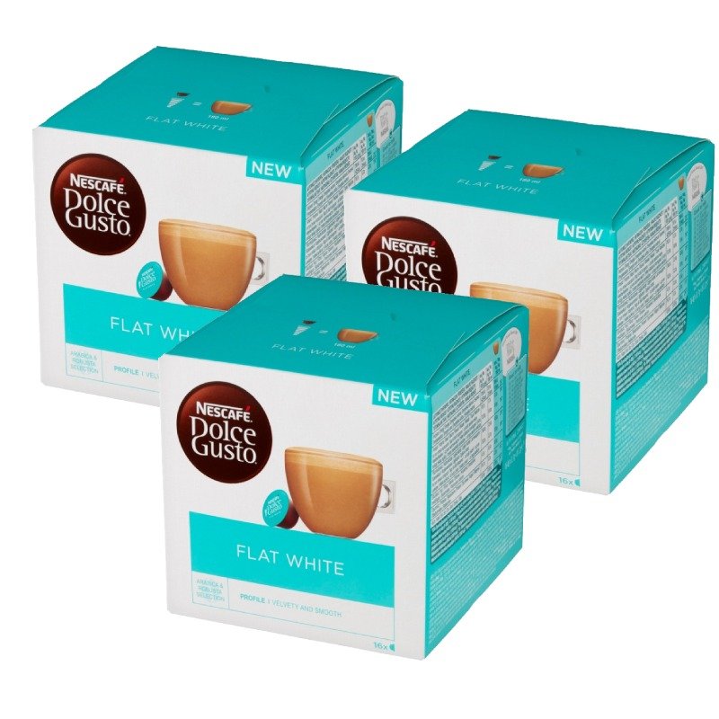 Nescafe NESTLÉ Kapsułki Dolce Gusto Flat White 3x16 sztuk 7827-uniw