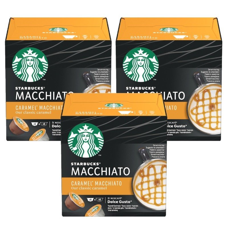 Nescafe STARBUCKS Kapsułki Dolce Gusto STARBUCKS Caramel Macchiato 3x12 sztuk 7868-uniw