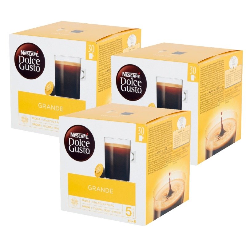 Nescafe NESTLÉ Kapsułki Dolce Gusto Grande 3x30 sztuk 7812-uniw