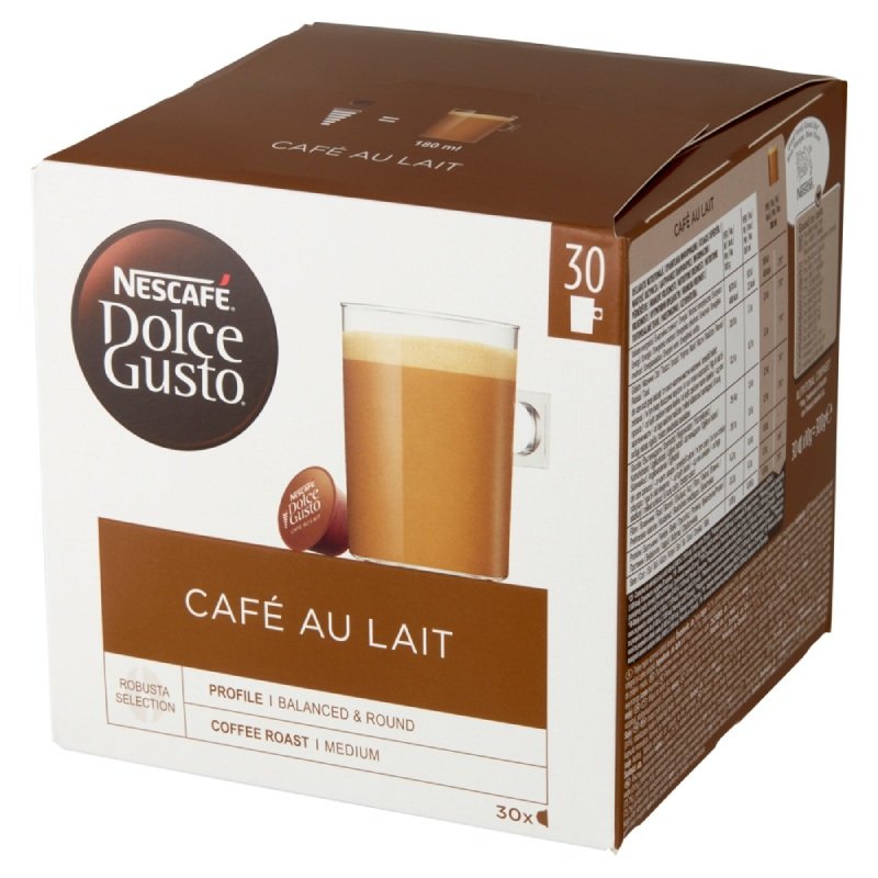 Nescafe NESTLÉ Kapsułki Dolce Gusto Café au Lait 30 sztuk 7735-uniw