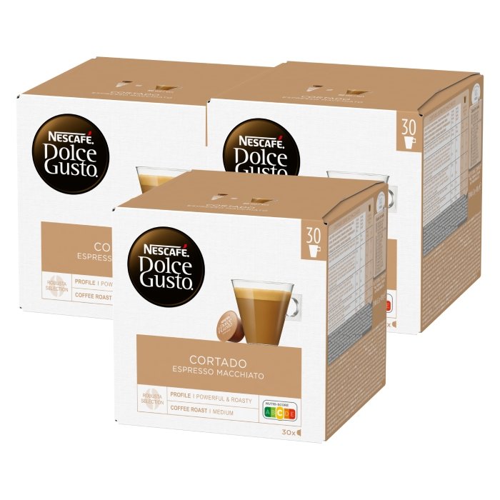 Nescafe NESTLÉ Kapsułki Dolce Gusto Cortado Espresso Macchiato 3x30 sztuk 7826-uniw