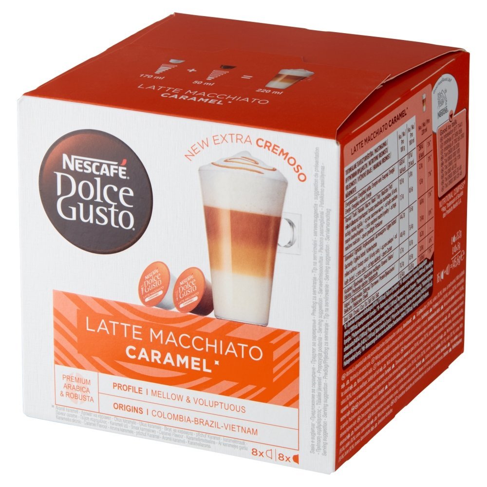 Nescafe NESTLÉ Kapsułki Dolce Gusto Latte Macchiato Caramel 16 sztuk 7764-uniw