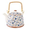 Clayre & Eef Porcelanowy Dzbanek z Rattanowym Uchem I CE6CETE0011