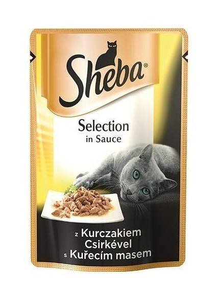 Sheba Selection z Kurczakiem w sosie saszetka 85g 46333-uniw