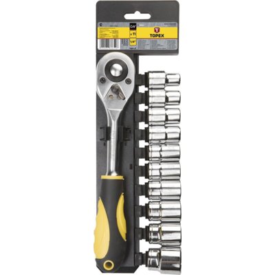 Topex zestaw nasadek 1/2'', komplet 11 części, , 38D652