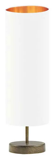 Lampa stołowa walec na złotym stelażu - L2-M08