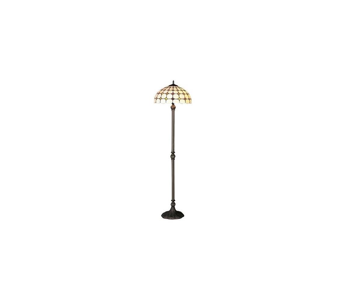 Prezent Lampa podłogowa witrażowa TIFFANY 2X60W E27 144 PREZENT 144