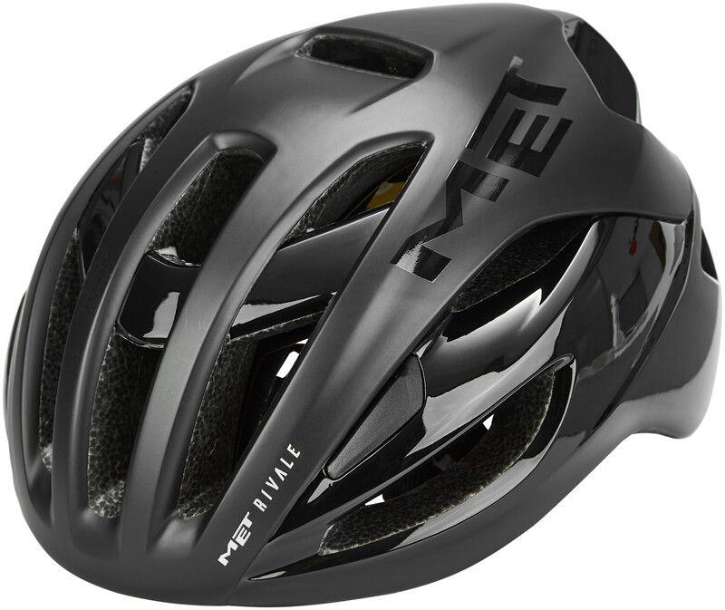 MET Rivale MIPS Helmet, czarny S | 52-56cm 2022 Kaski szosowe 57001648