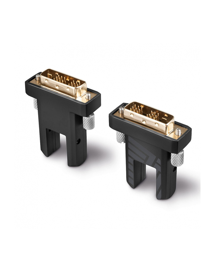 Lindy 38325 Hybrydowy kabel optyczny światłowodowy HDMI 2.0 18G z wymiennymi/odłączanymi wtykami HDMI i DVI 70m