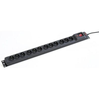 Armac Listwa Zasilająca MULTI 12M/16A RACK 19 (12 GNIAZD) 1.5m czarna M12/16/15/CZ