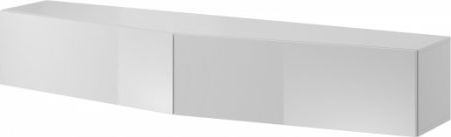 Cama Meble Szafka RTV VIGO SLANT 180cm 2x90 biały/biały poł