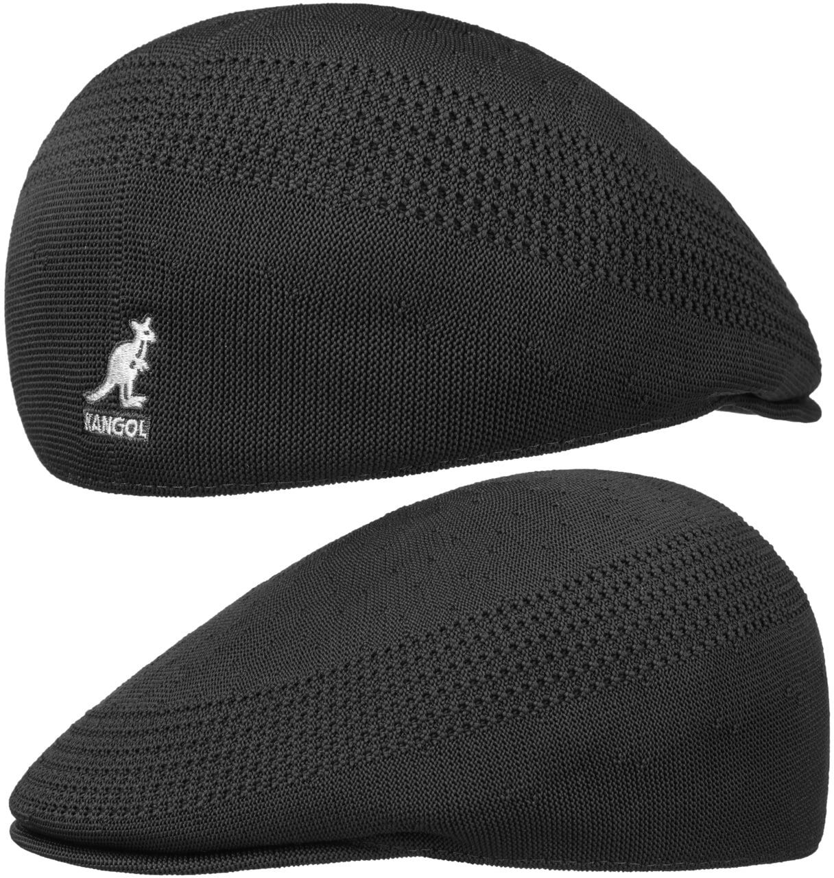 Płaski Kaszkiet Tropic 507 Ventair by Kangol, czarny, S (54-55 cm)