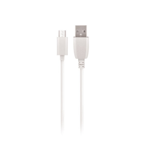 Maxlife kabel USB - microUSB 1,0 m 2A biały Fast Charge