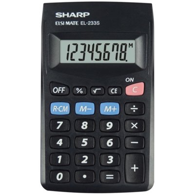 SHARP Sharp el233sbbk kalkulator, czarny SPI105562