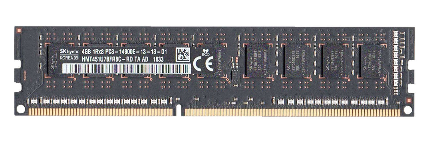 RAM 1x 4GB Hynix ECC UNBUFFERED DDR3  1866MHz PC3-14900 UDIMM | HMT451U7BFR8C-RD
