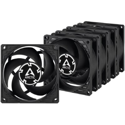 Arctic Cooling WENTYLATOR ARCTIC P8 Value Pack (black/black) 80mm Pack of 5pcs ACFAN00153A