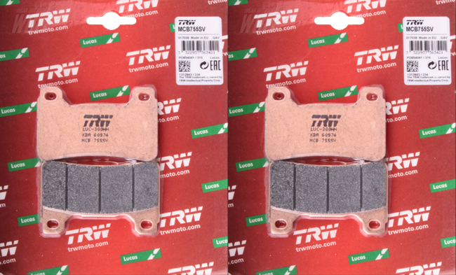 TRW Zestaw klocków hamulcowych, hamulce tarczowe MCB755SV