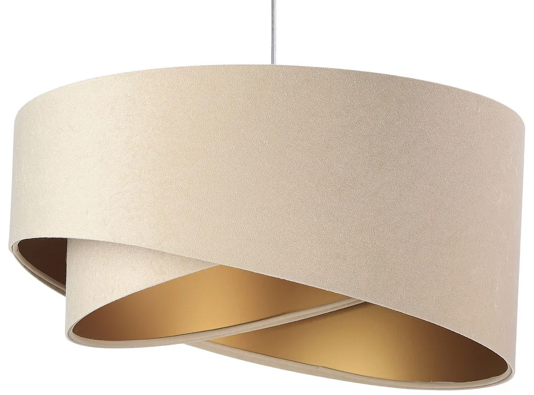 Beżowo-złota lampa wisząca glamour - 6X EX982 S1-Z24