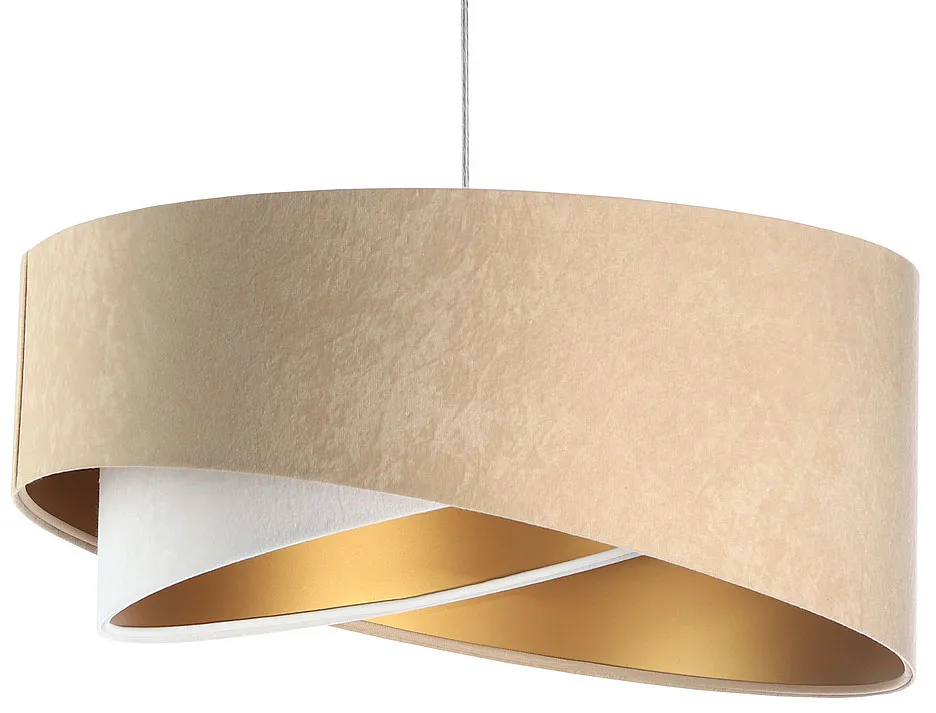 Beżowa asymetryczna lampa wisząca - EX976 B5-G69