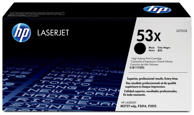 Oryginał Toner HP 53X do LaserJet P2014/2015, M2727 | 7 000 str. | czarny black, opakowanie zastępcze