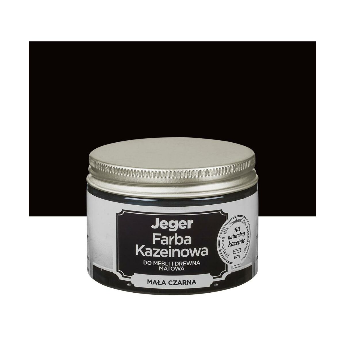 Farba kazeinowa 0.125 l Mała czarna Jeger