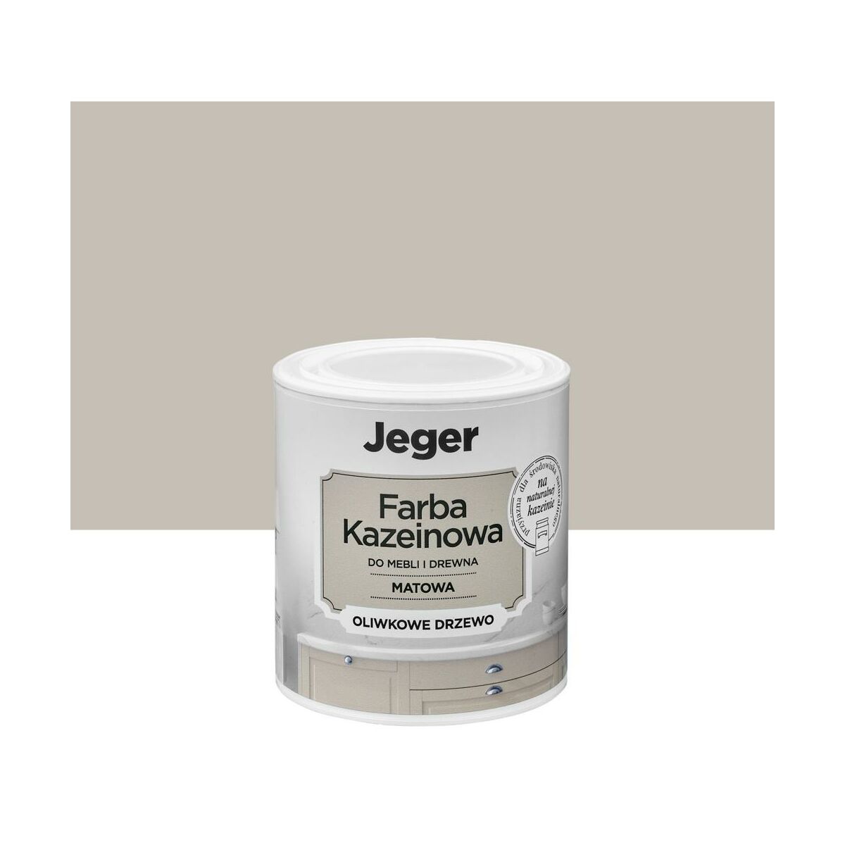 Farba kazeinowa 0.5 l Oliwkowe drzewo Jeger