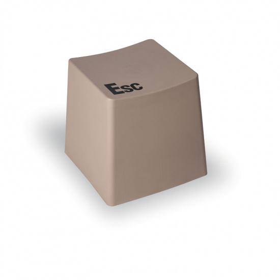 B2B Partner Plastikowy taboret BUTTON, brązowy 488036