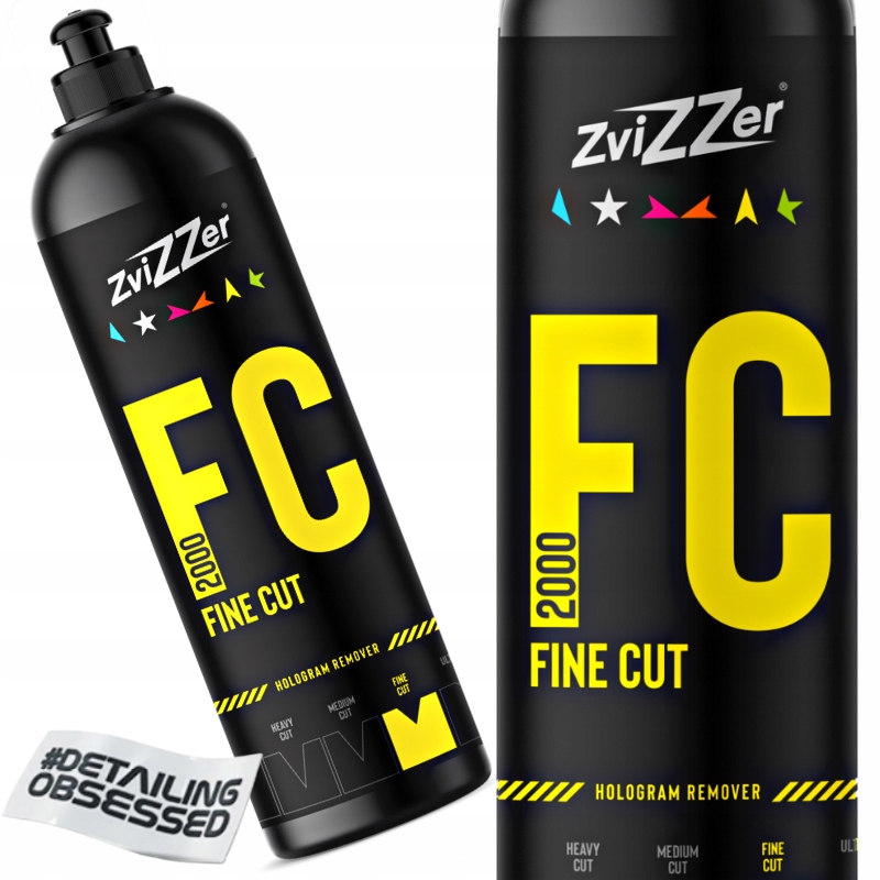 ZviZZer FC2000 Yellow Fine Cut  delikatna wykańczająca pasta polerska 750ml